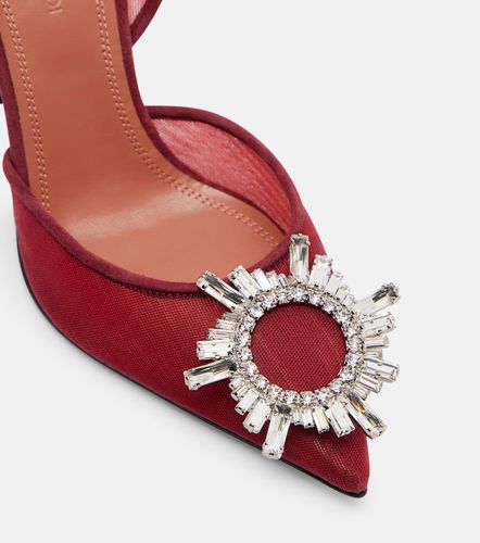 Pumps slingback Begum 95 in mesh - Amina Muaddi - Modalova