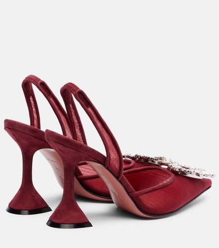 Pumps slingback Begum 95 in mesh - Amina Muaddi - Modalova