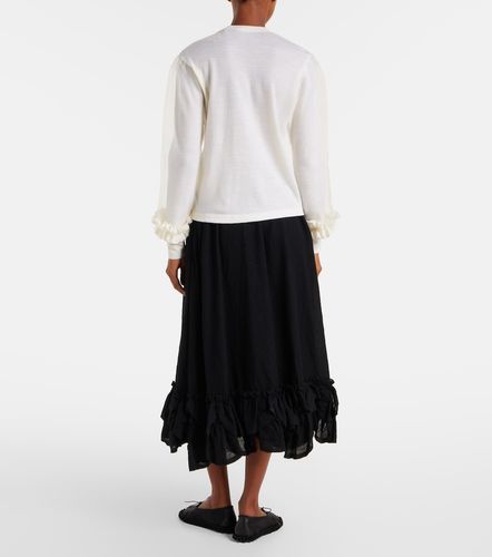 Pullover in lana con tulle - Noir Kei Ninomiya - Modalova
