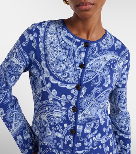 Cárdigan cropped de jacquard con paisley - Etro - Modalova
