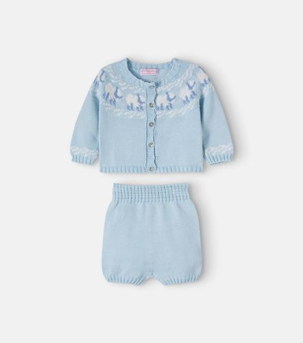 Bebé - set Cordero de cárdigan y shorts - La Coqueta - Modalova