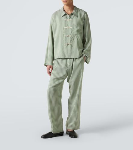 Pantaloni regular Sylvan in seta a righe - Bode - Modalova