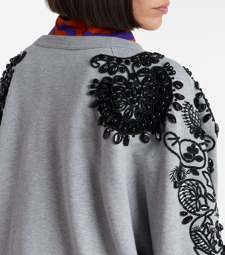Sudadera de jersey de algodón adornada - Dries Van Noten - Modalova