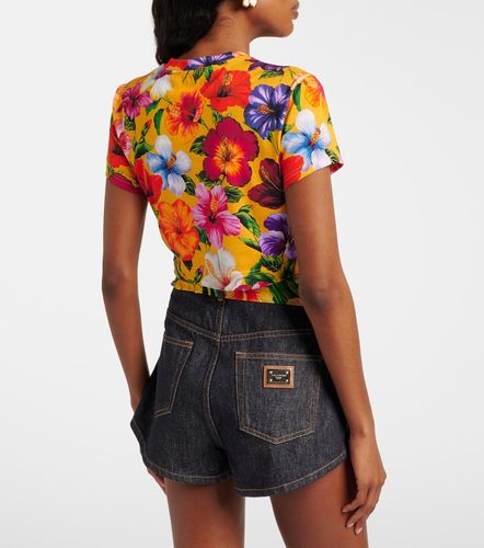 Cropped-Top aus Baumwolle - Dolce&Gabbana - Modalova