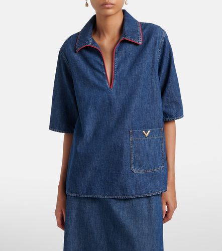 Valentino Top di jeans VGold - Valentino - Modalova