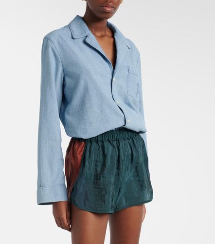 Saint Laurent Shorts de tafetán - Saint Laurent - Modalova