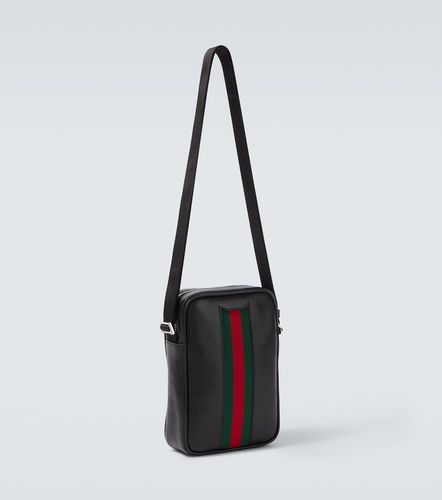 Web Trademark Mini leather crossbody bag - Gucci - Modalova