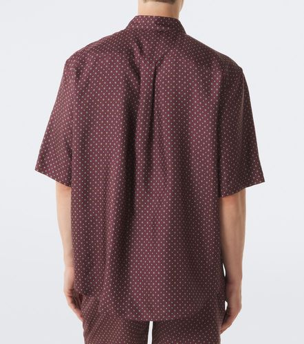 Camisa de sarga de seda estampada - Saint Laurent - Modalova