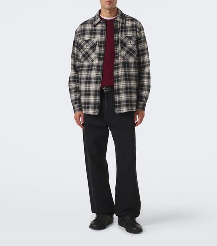 Checked cotton flannel zip-up shirt - Moncler - Modalova