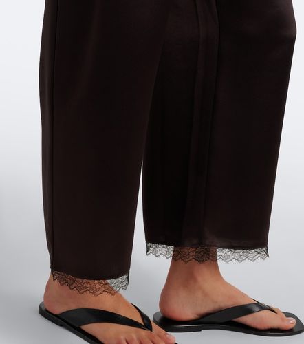 Pantaloni Barb in satin con pizzo - Leset - Modalova