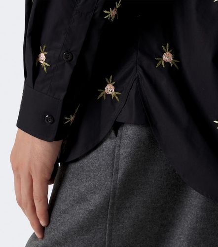 Camicia in popeline di cotone con ricamo - Simone Rocha - Modalova