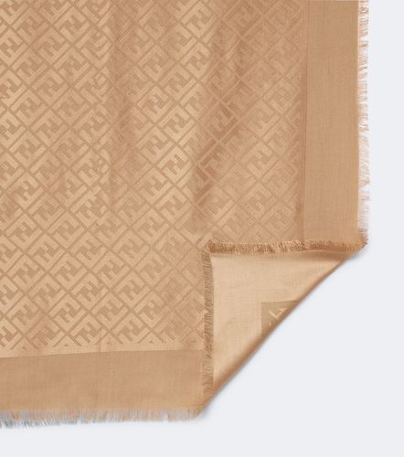 FF Zucca jacquard silk and wool scarf - Fendi - Modalova