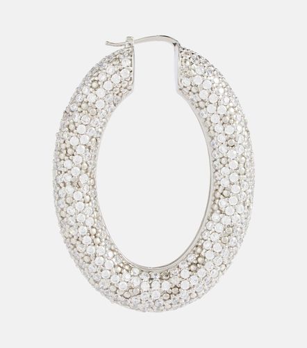 Orecchini a cerchio con cristalli - Jil Sander - Modalova