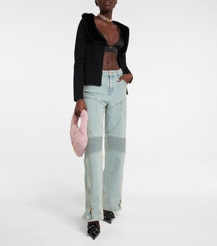 Jeans anchos de tiro alto con paneles - Blumarine - Modalova