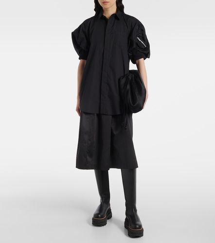 Abito chemisier in popeline e twill tecnico - Sacai - Modalova