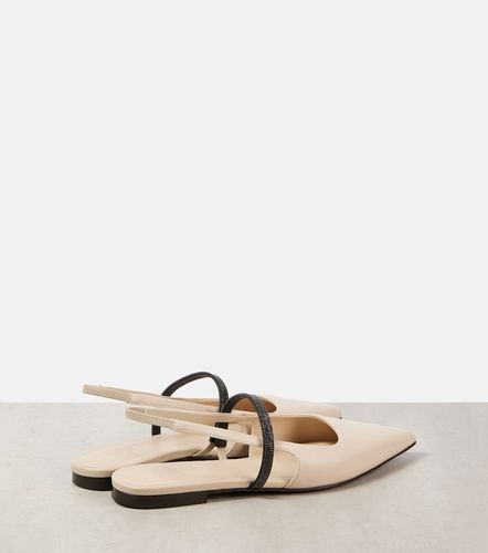 Pumps slingback Pointy in pelle - Brunello Cucinelli - Modalova