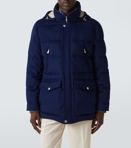 Wool flannel down jacket - Brunello Cucinelli - Modalova