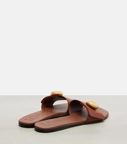 Loewe Pebble leather slides - Loewe - Modalova
