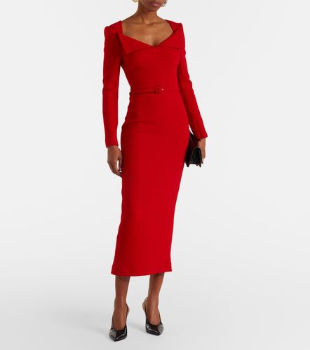 Belted wool midi dress - Roland Mouret - Modalova