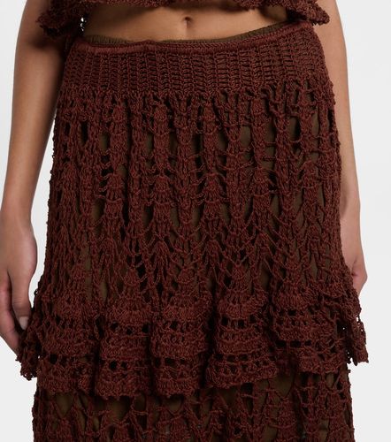 Falda midi Elsie de croché de algodón - Anna Kosturova - Modalova