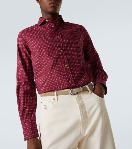 Camisa de algodón estampada - Brunello Cucinelli - Modalova