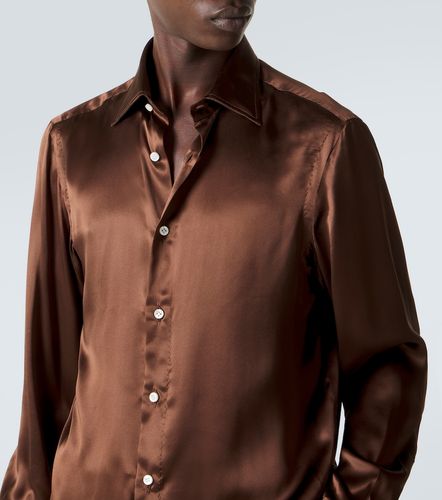 Rubinacci Camisa de satén de seda - Rubinacci - Modalova
