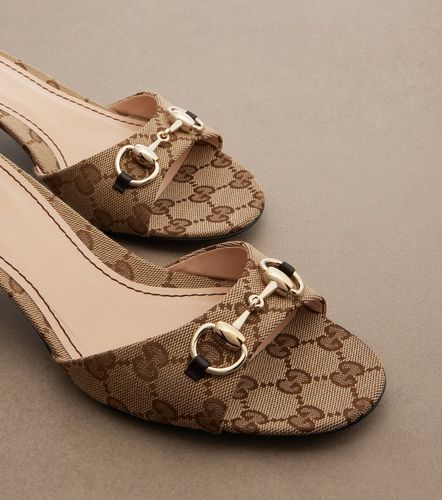 Gucci Horsebit GG Canvas mules - Gucci - Modalova