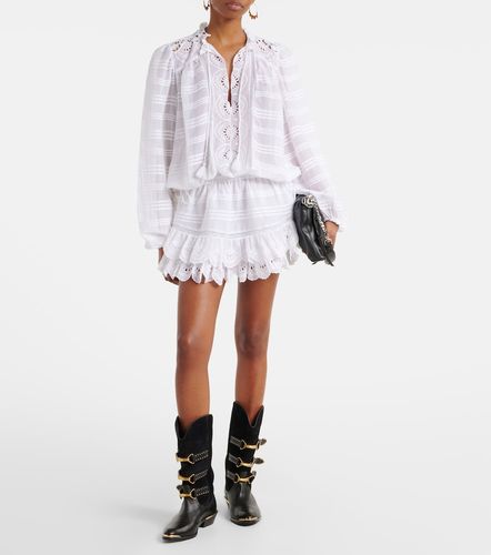 Preya embroidered cotton minidress - Marant Etoile - Modalova