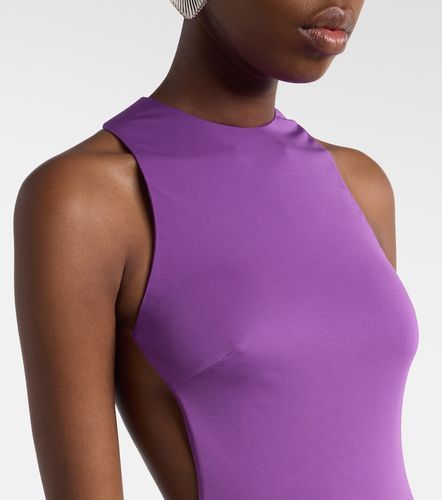 Maha beaded open-back jersey gown - De La Vali - Modalova