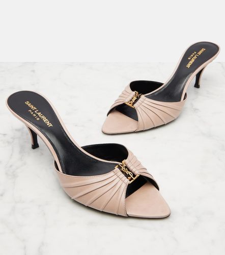 Babylone 60 leather mules - Saint Laurent - Modalova