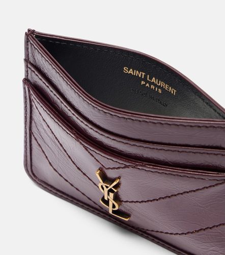Niki leather card holder - Saint Laurent - Modalova