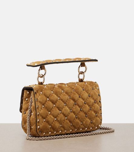 Rockstud Spike Small suede top-handle bag - Valentino Garavani - Modalova
