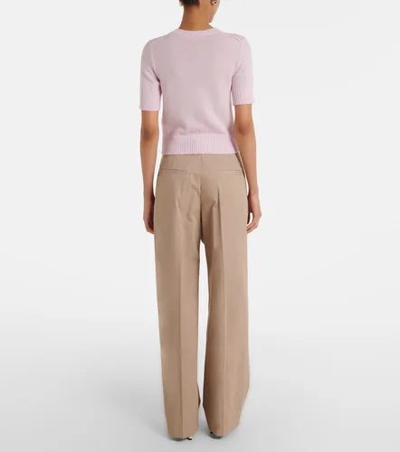 Pantalones anchos de algodón plisados - Jil Sander - Modalova