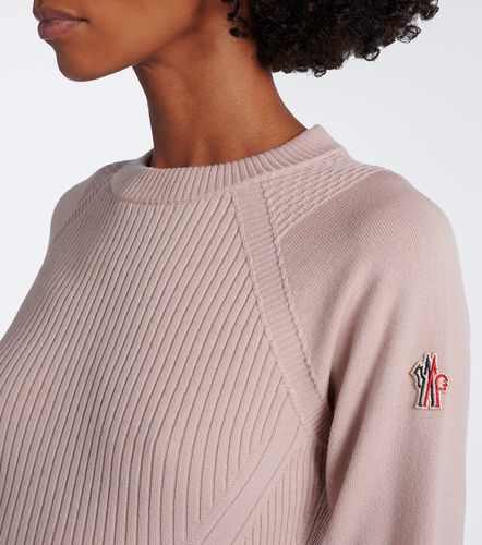 Ribbed-knit wool-blend sweater - Moncler Grenoble - Modalova