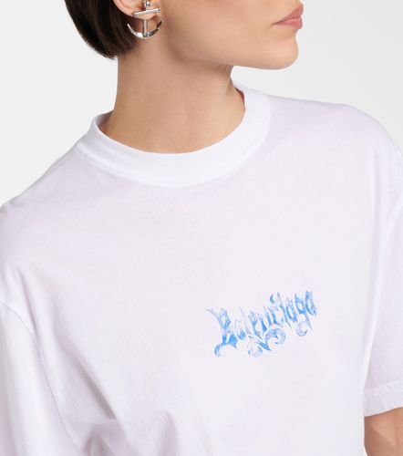 Top de jersey de algodón con logo - Balenciaga - Modalova