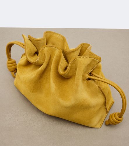 Clutch Flamenco Medium in suede - Loewe - Modalova