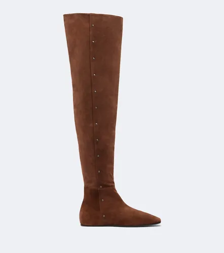 Studded suede over-the-knee boots - Max Mara - Modalova