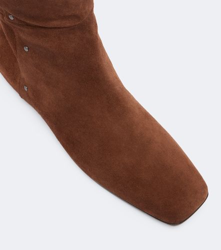 Verzierte Overknee-Stiefel aus Veloursleder - Max Mara - Modalova