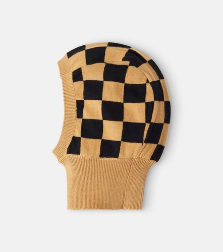 Balaclava de punto de algodón a cuadros - Mini Rodini - Modalova