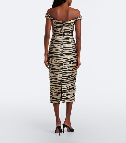 Amina off-shoulder jacquard midi dress - Markarian - Modalova