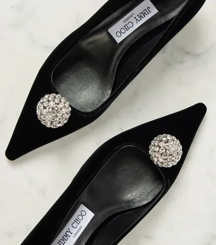 Orb 50 embellished velvet pumps - Jimmy Choo - Modalova