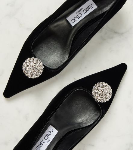 Vestido corto en mezcla de cupro con capa - Jimmy Choo - Modalova