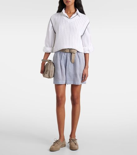 Bermudas en mezcla de lino y seda - Brunello Cucinelli - Modalova