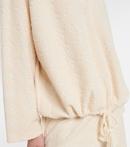 Pullover in jacquard di misto cotone - Tory Burch - Modalova
