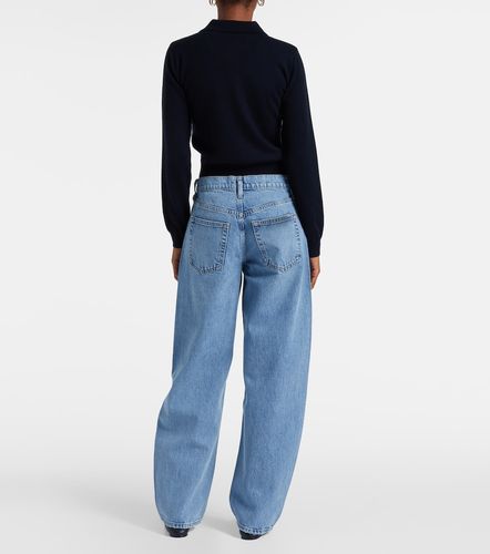 Argyle wool-blend polo sweater - Frame - Modalova