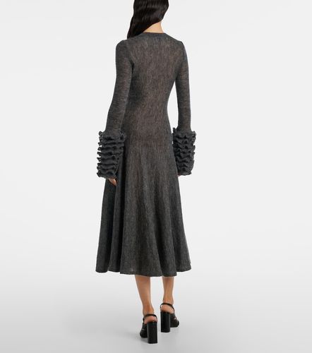 Alaïa Abito midi in misto mohair con volant - Alaia - Modalova