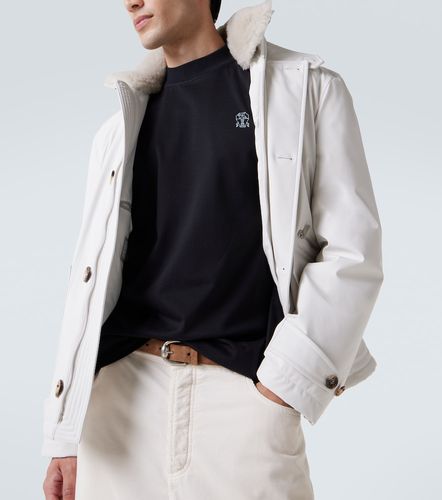 Camiseta de algodón con logo - Brunello Cucinelli - Modalova