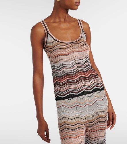 Missoni Zigzag sequined lame top - Missoni - Modalova