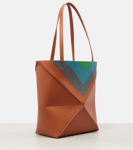 X Albers Puzzle Fold Medium leather tote bag - Loewe - Modalova