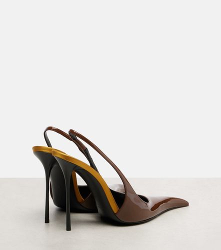 Pumps slingback Amalia 110 in vernice - Saint Laurent - Modalova